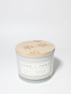 Cozy Sand + Paws Ocean Mist 12 oz scented candle