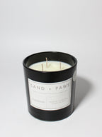 Cozy Sand + Paws Teakwood 21 oz scented candle