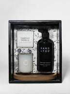 Cozy Tahitian Vanilla Hand Soap & Candle Set