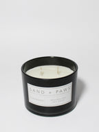 Cozy Sand + Paws Teakwood 12 oz scented candle