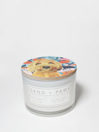 Cozy Sand + Paws Coconut & Palm 12 oz scented candle