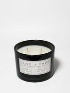 Cozy Sand + Paws Vanilla Sandalwood 12 oz scented candle