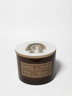 Cozy Sand + Paws Amber & Fig 12 oz scented candle