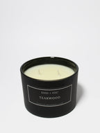 Cozy Teakwood 12 oz scented candle
