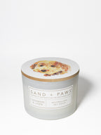 Cozy Sand + Paws Cashmere & Linen 12 oz scented candle