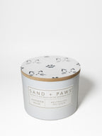 Cozy Sand + Paws Lavender Musk 12 oz scented candle